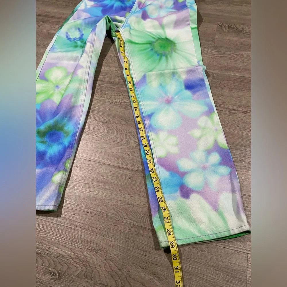 BDG x Urban Outfitters Festival Floral‎ Tie Dye Cowboy Jean High Waist 29